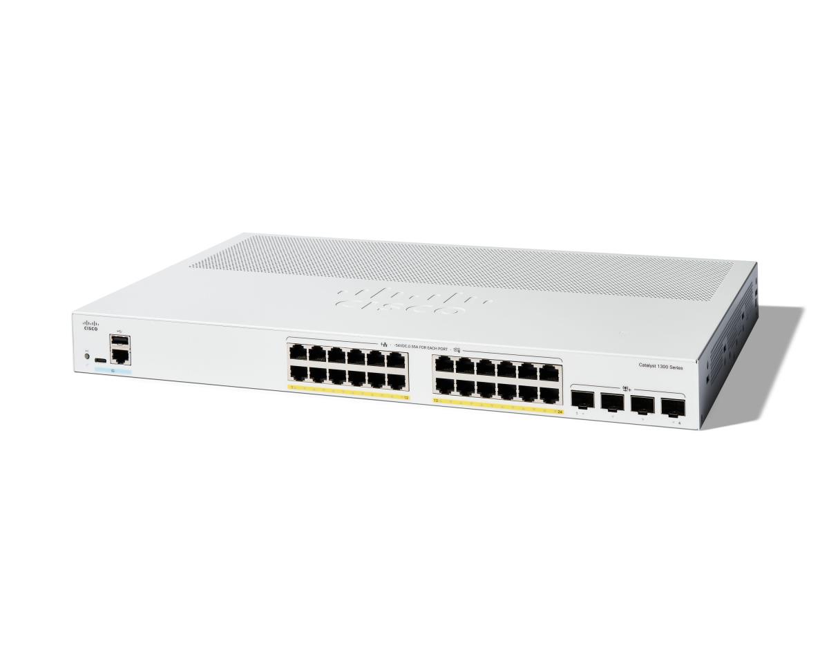 CISCO Catalyst 1300 24-port Ge Poe 4x10g Sfp+