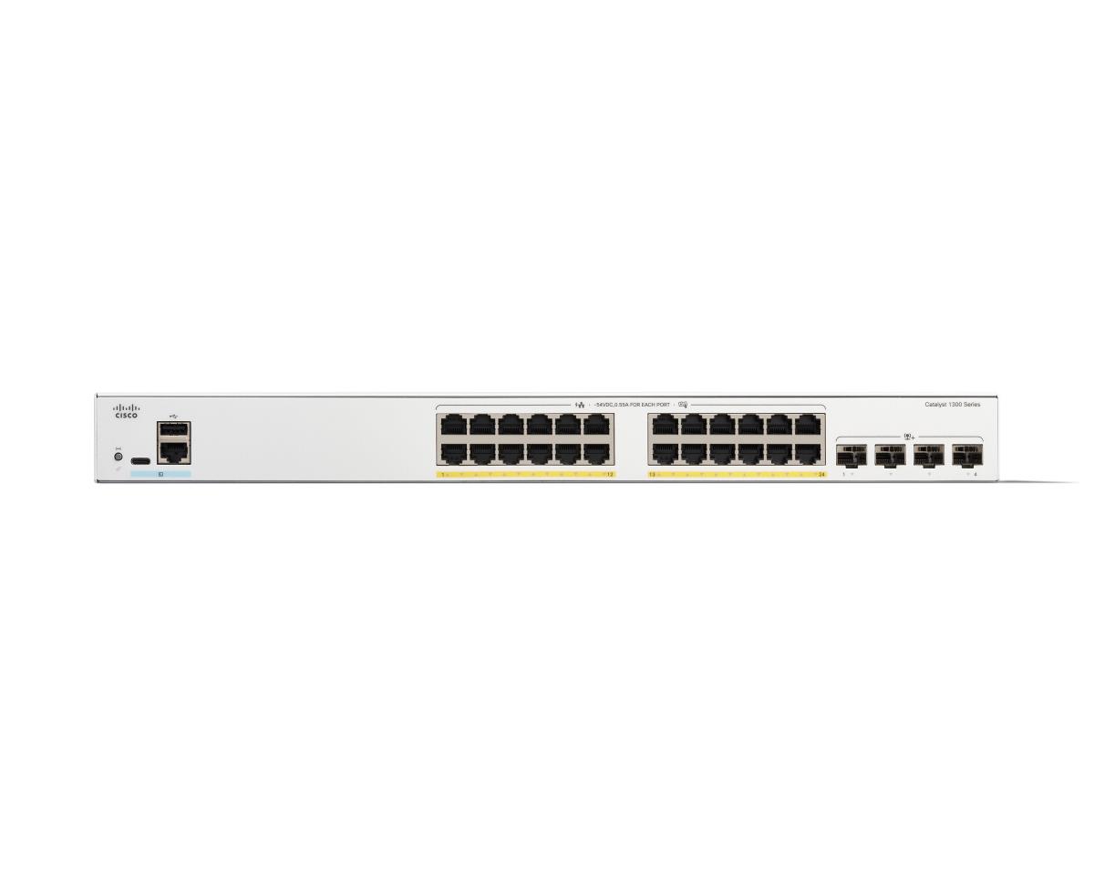 CISCO Catalyst 1300 24-port Ge Full Poe 4x10g Sfp+