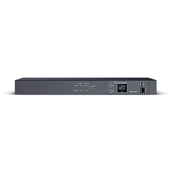 CYBERPOWER SYSTEMS SINGLE-BANK METERED AUTOMATIC TRANSFER SWITCH (ATS) 16A 8XC13