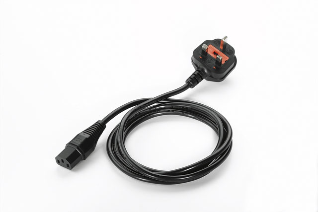 ZEBRA Ac Power Cord Three Wire Grounded 10 250v Uk