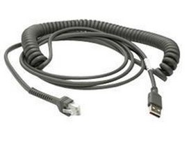 ZEBRA Cable Shielded USB Series A Connector 9ft (2.8m) Coiled