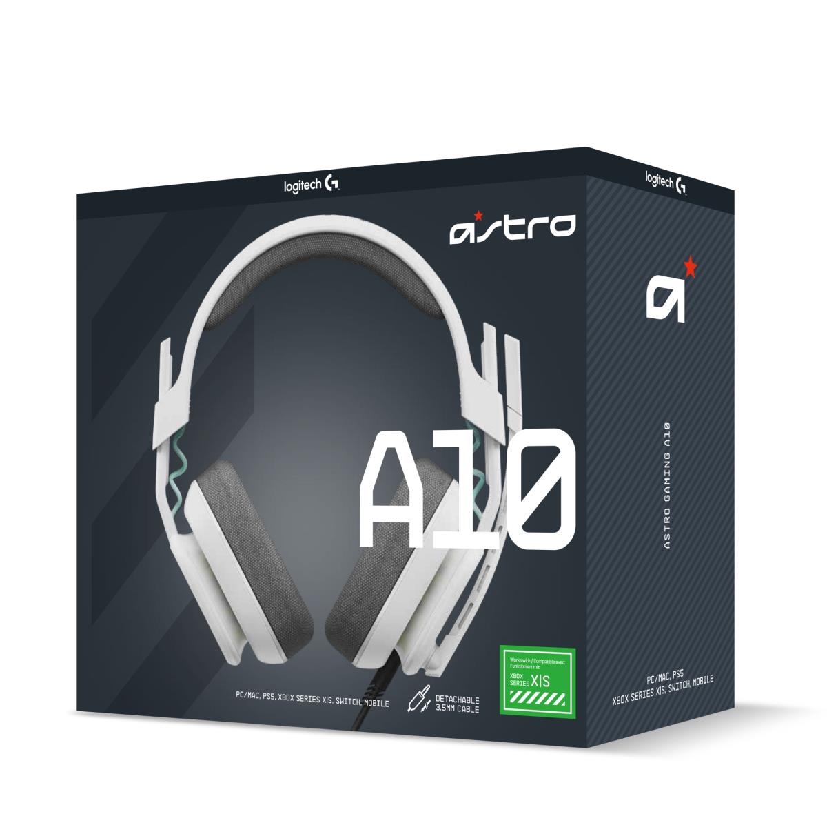 LOGITECH ASTRO A10 OVER EAR GAMING HEADSET GEN 2 WIRED HEADSET FOR