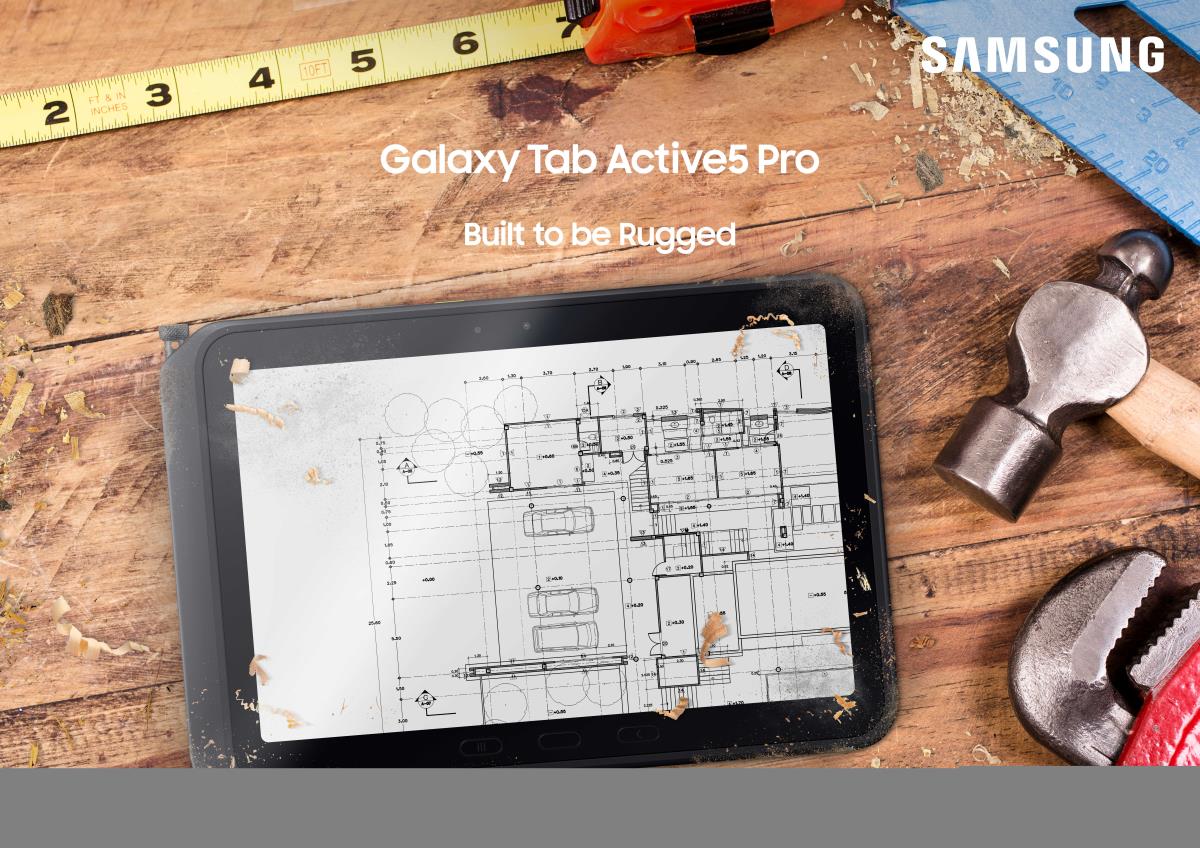 SAMSUNG Galaxy Tab Active 5 Pro X356 - 10.1in - 5g 8GB 256GB - Green Enterprise Edition