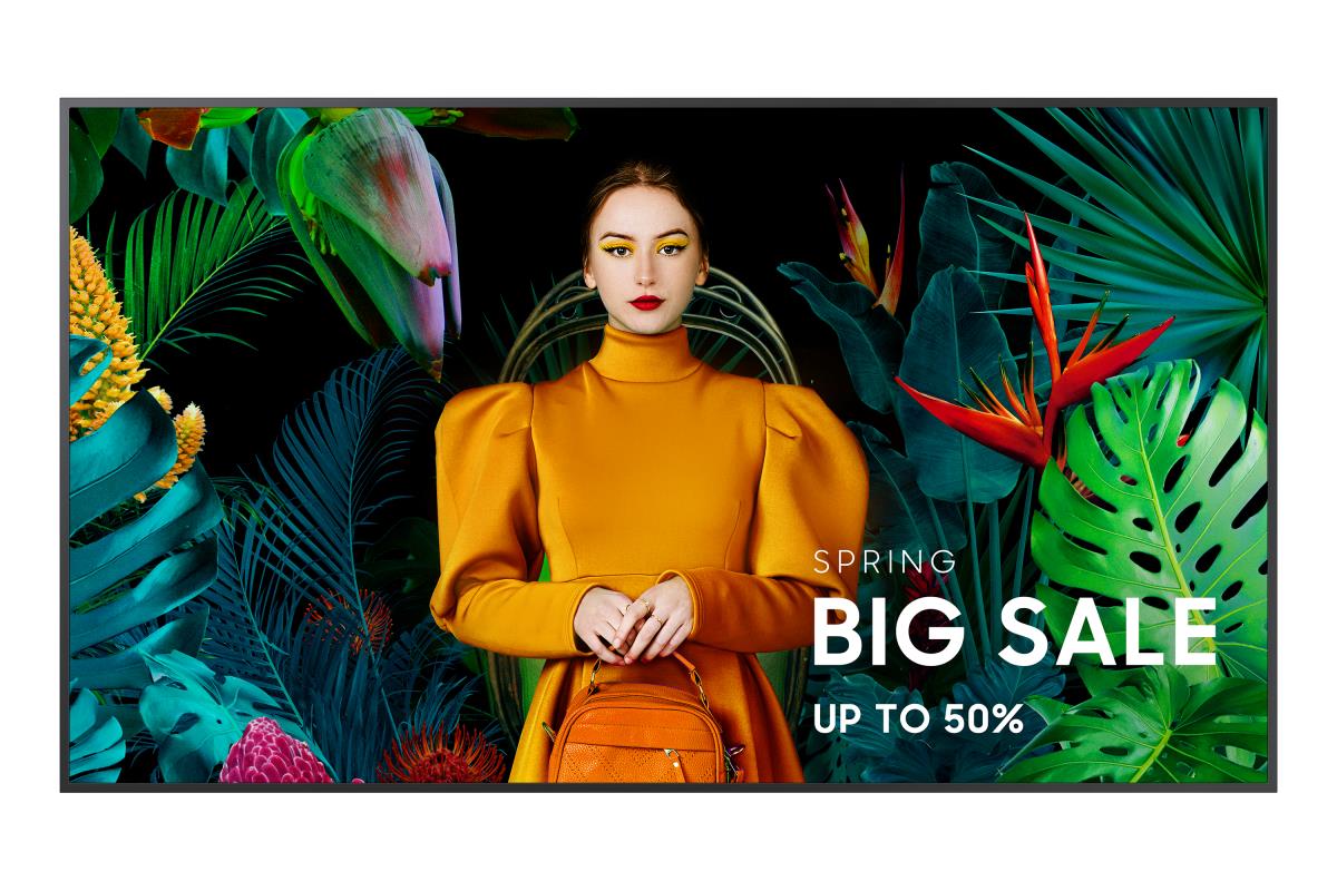 SAMSUNG Large Format Monitor - Qb75c - 75in - 3840x2160