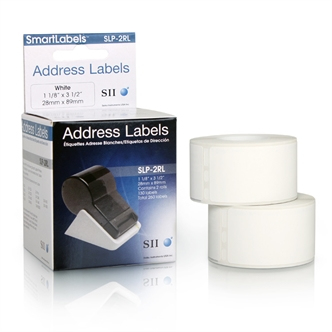 SEIKO Label White Slp-2rl 28x89mm 130 Lab/roll 2 Roll/box