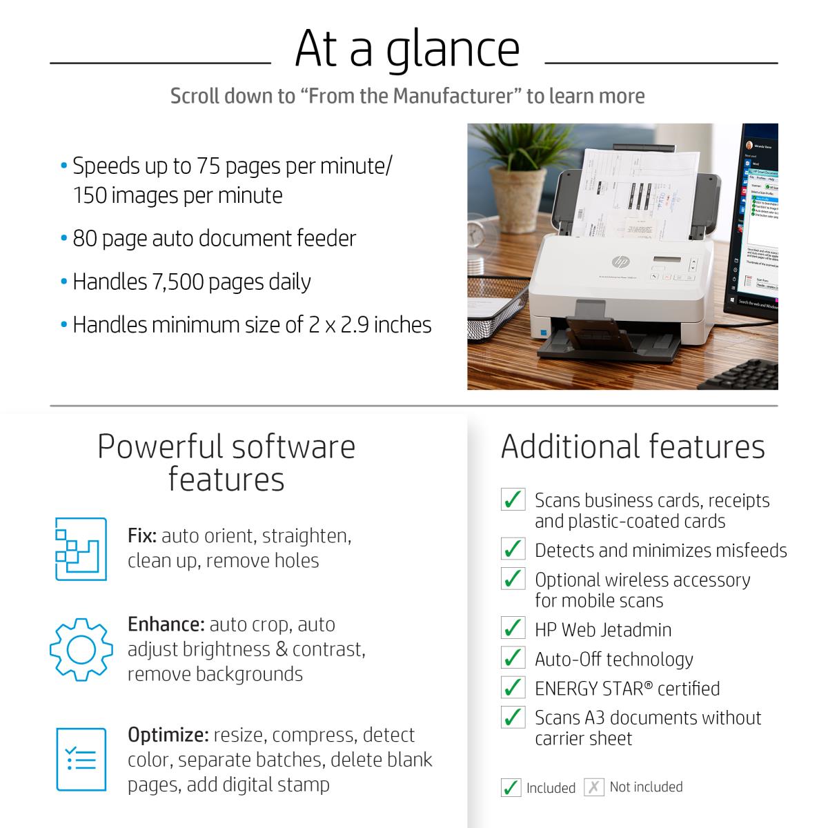 HP Scanjet Enterprise 7000 s3 Sheet-Feed Scanner