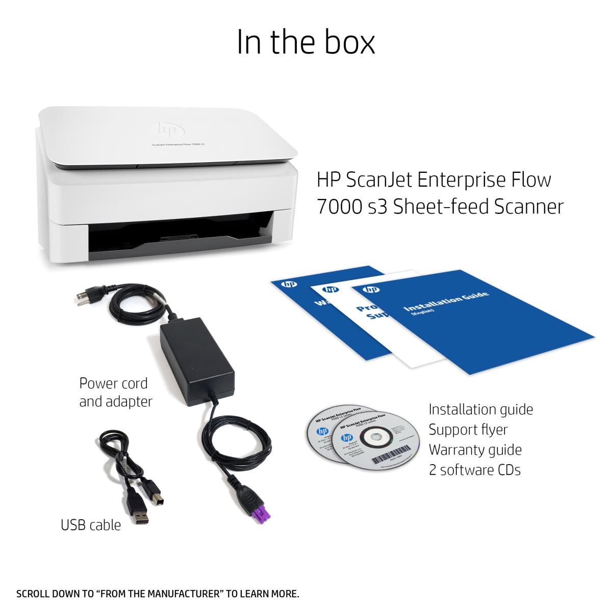 HP Scanjet Enterprise 7000 s3 Sheet-Feed Scanner