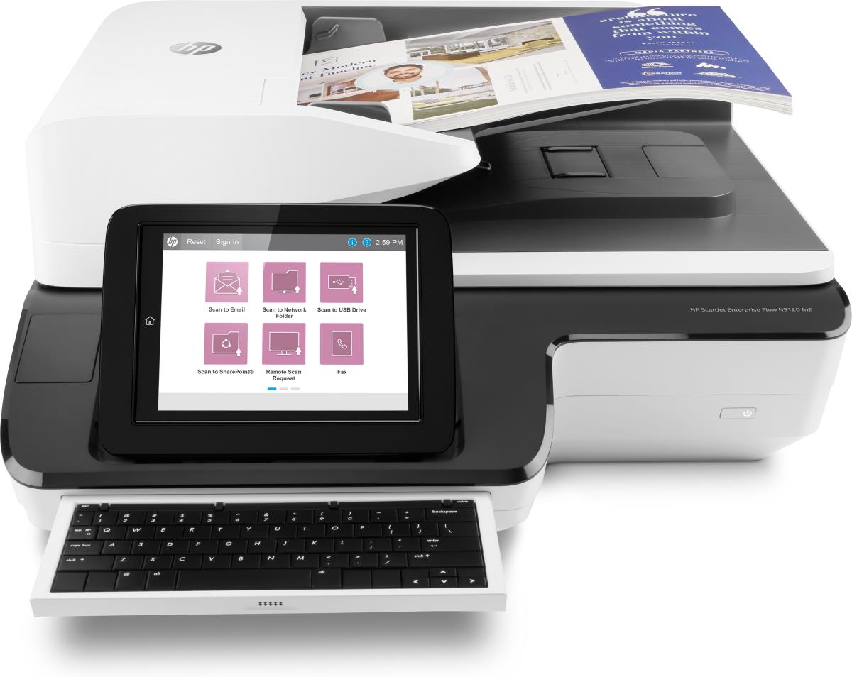 HP ScanJet Enterprise Flow N9120 fn2 Document Flatbed Scanner USB / Ethernet