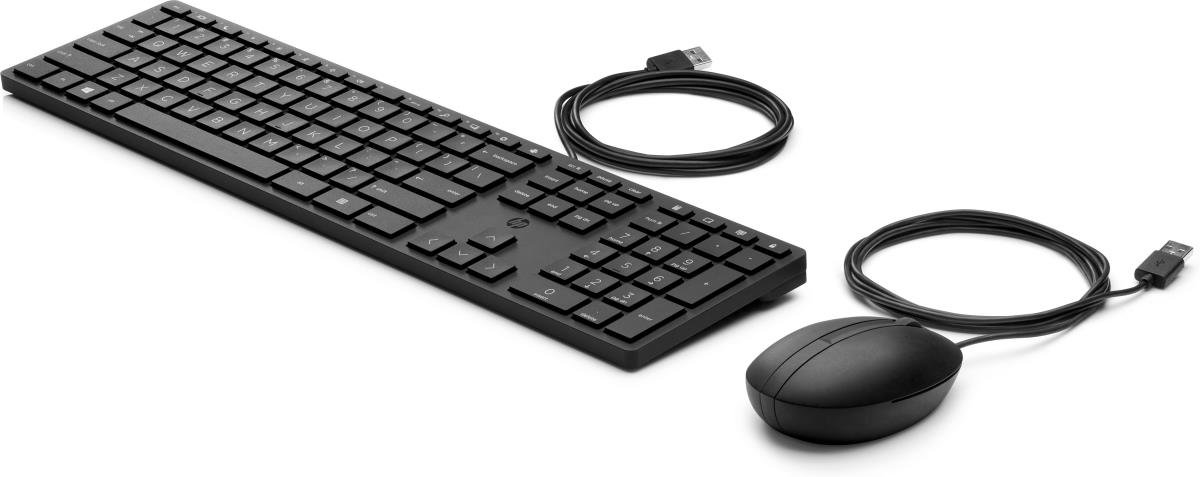 HP Wired Desktop 320MK Keyboard and Mouse - Qwerty Int'l
