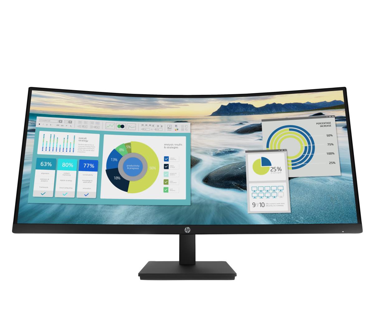 HP Curved Monitor - P34hc G4 - 34in - 3440x1440 (WQHD)