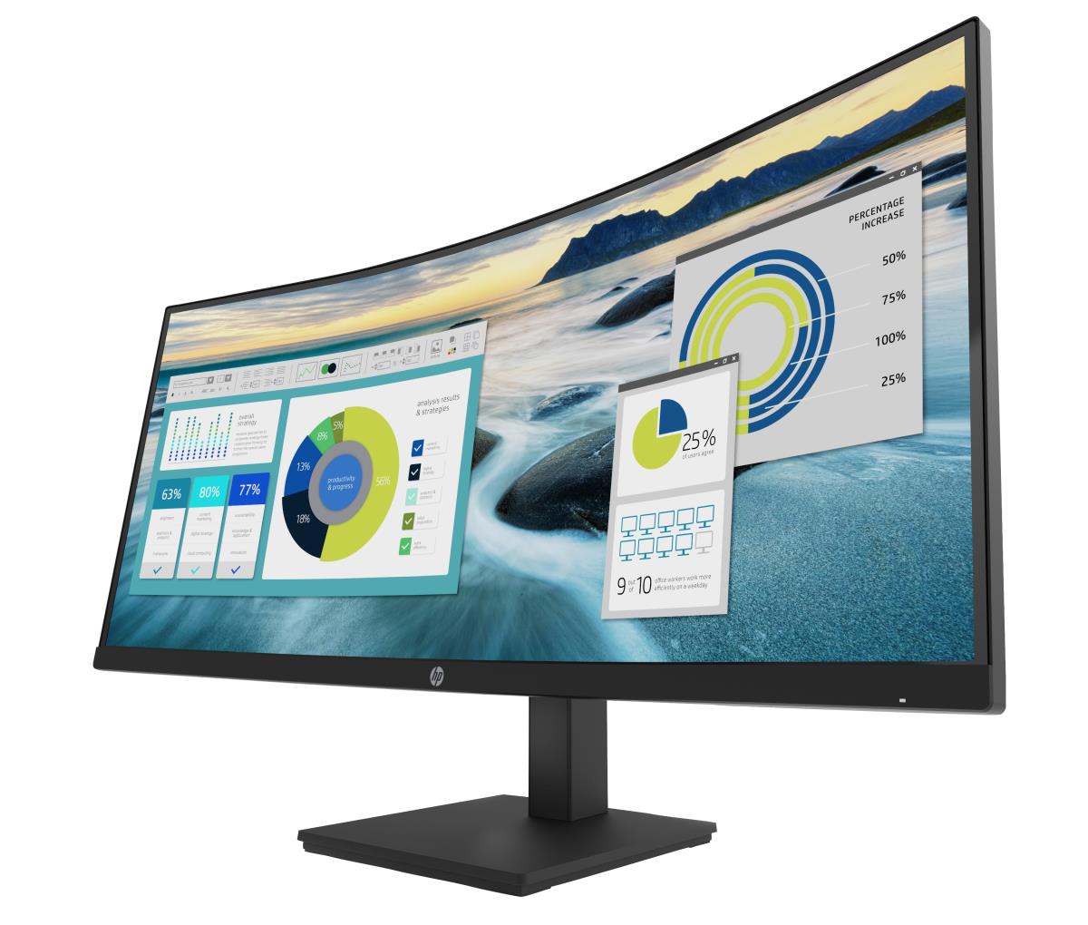 HP Curved Monitor - P34hc G4 - 34in - 3440x1440 (WQHD)