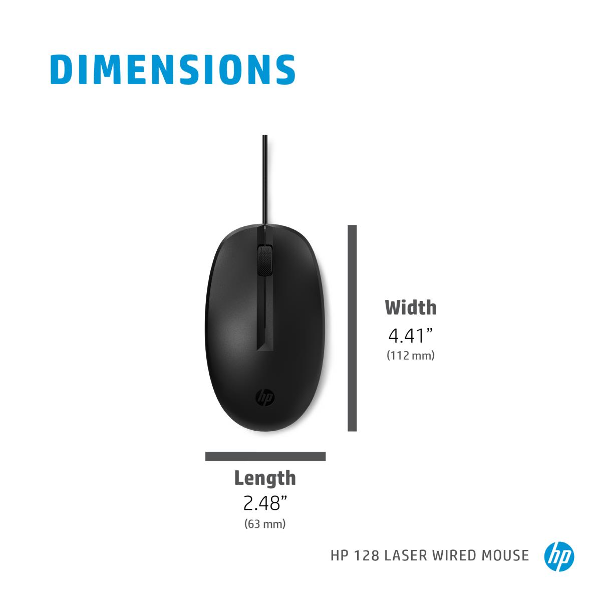 HP Wired Laser Mouse 128 USB