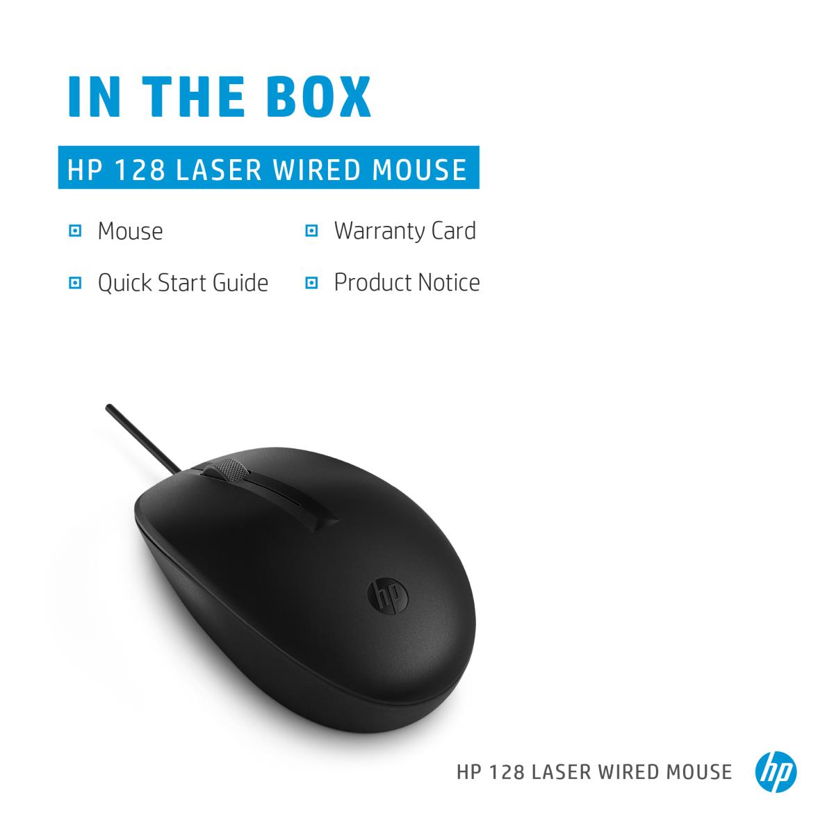 HP Wired Laser Mouse 128 USB