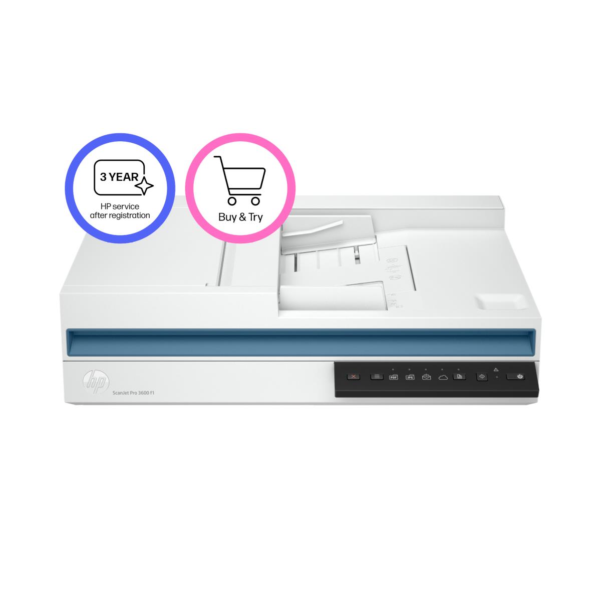 HP ScanJet Pro 3600 f1 Flatbed Scanner - USB