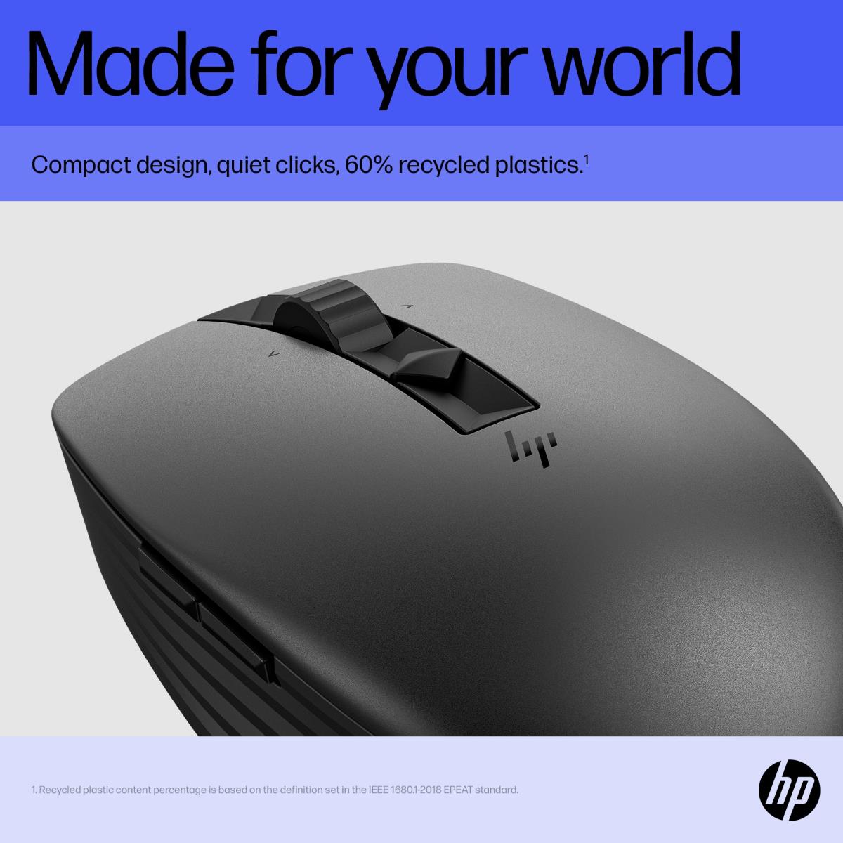 HP Wireless Rechargeable Multi-Device Mouse - 715 - Black