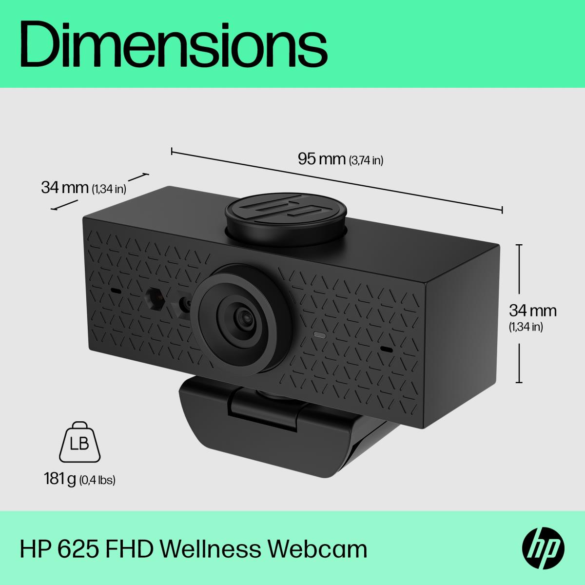 HP Webcam 625 FHD - USB