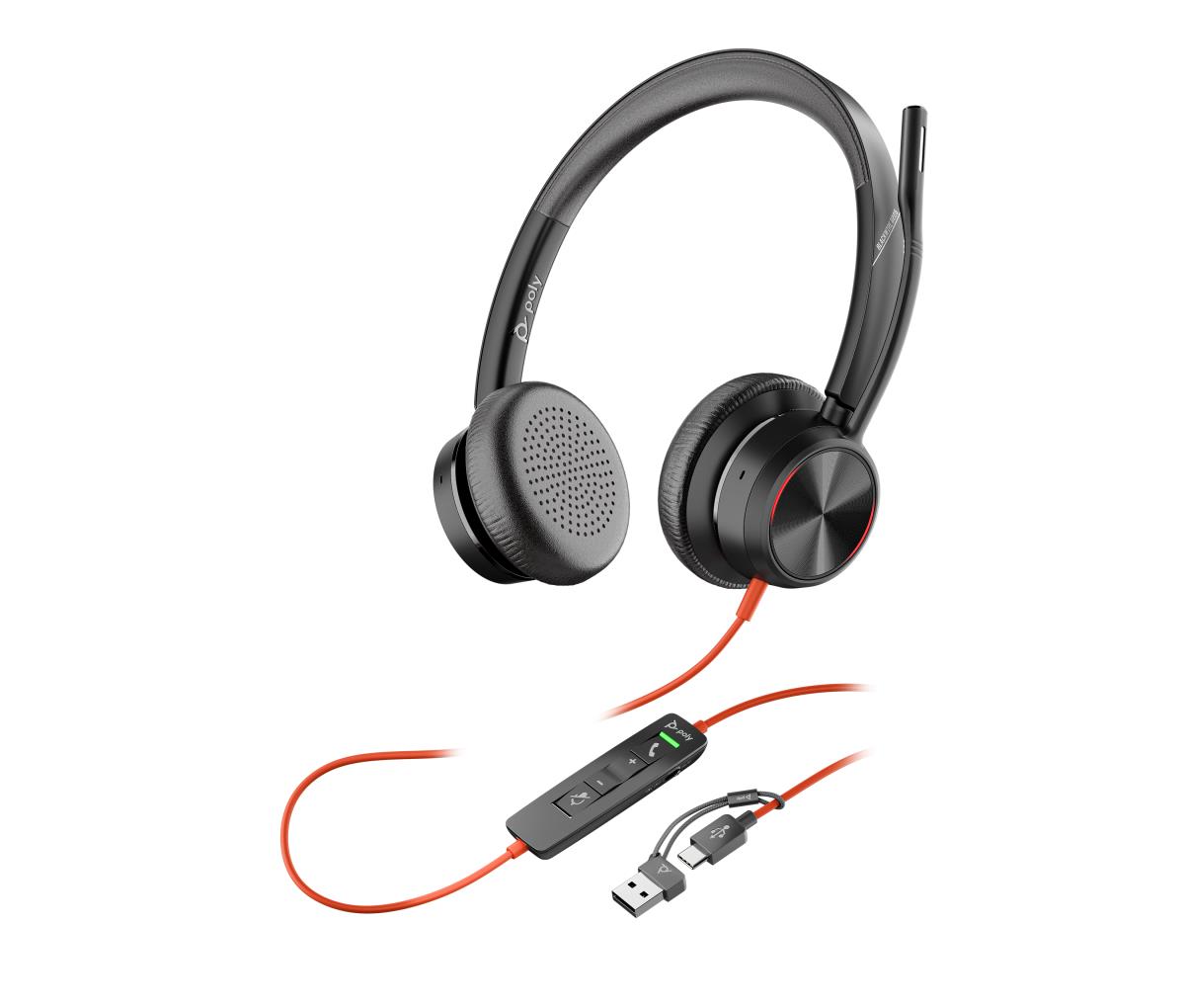 HP Headset Blackwire 8225 - USB-C - USB-C/A Adapter