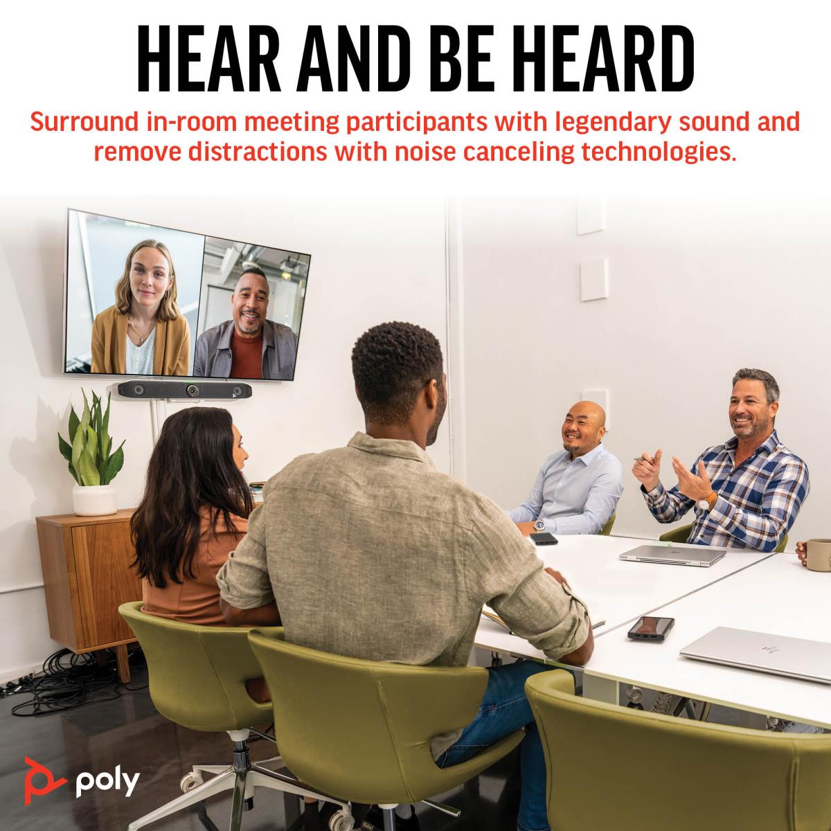 HP Poly Studio X52 All-In-One Video Bar