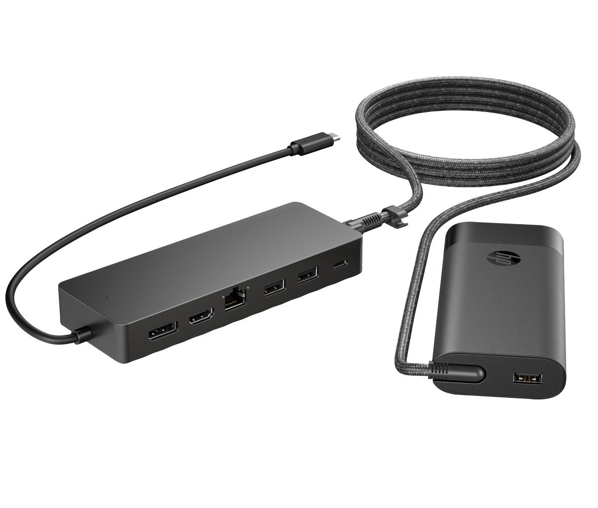 HP Universal Laptop Charger w/ USB-C Hub Combo