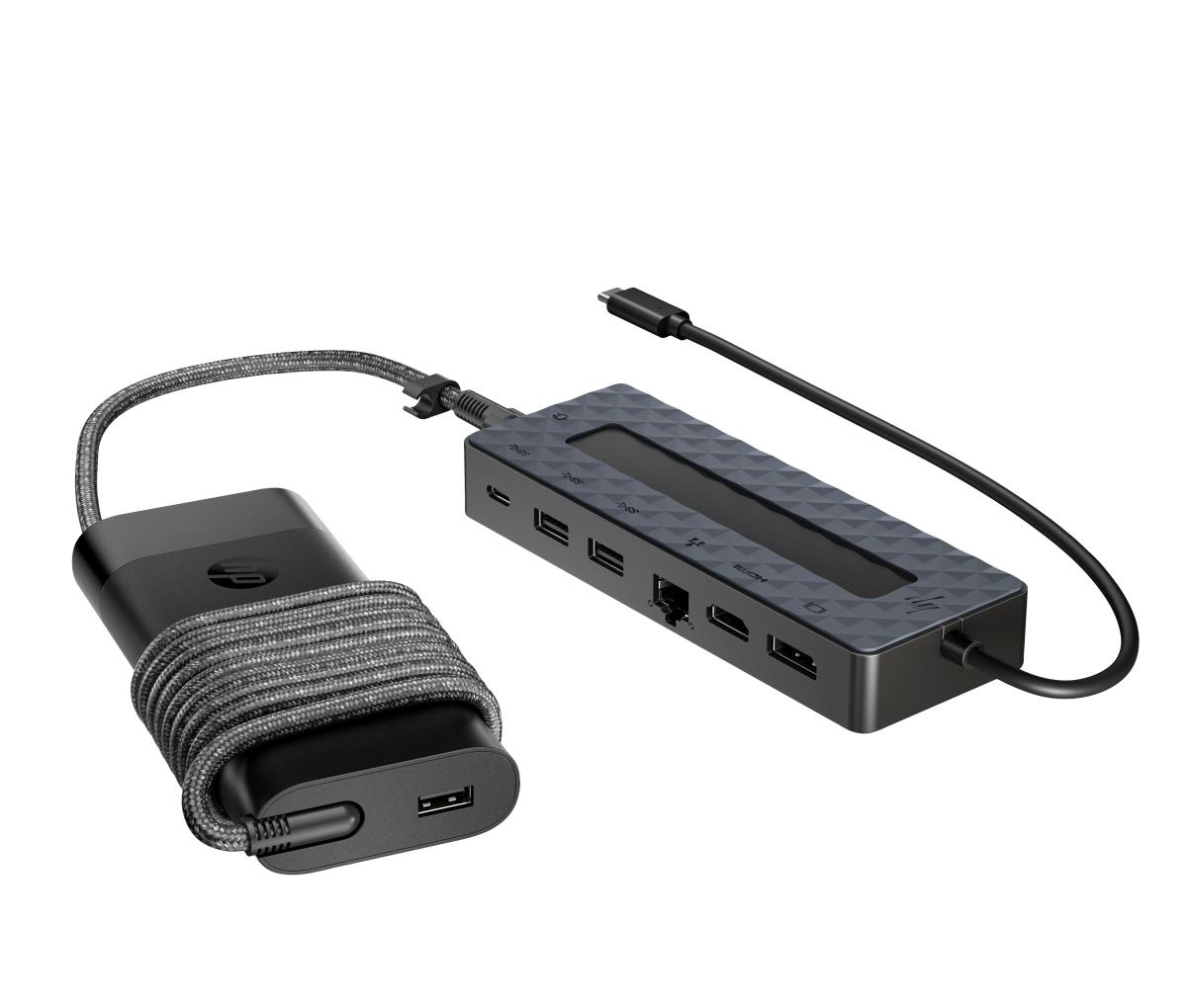 HP Universal Laptop Charger w/ USB-C Hub Combo