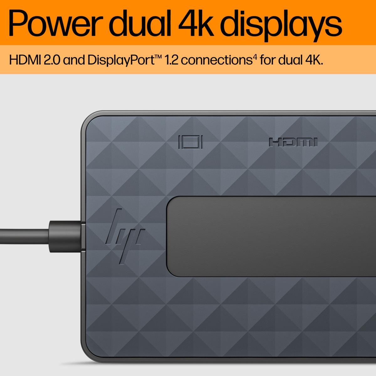 HP Universal Laptop Charger w/ USB-C Hub Combo