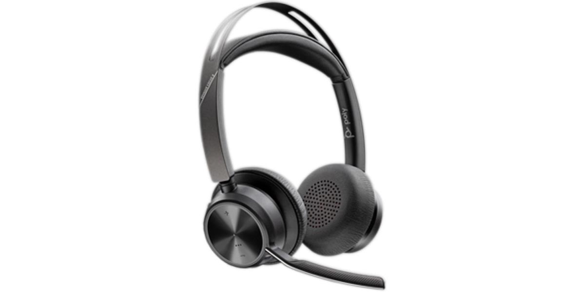 HP Headset Voyager Focus 2 - Stereo - Bluetooth/USB-C - USB-C/A Adapter + Charging Stand