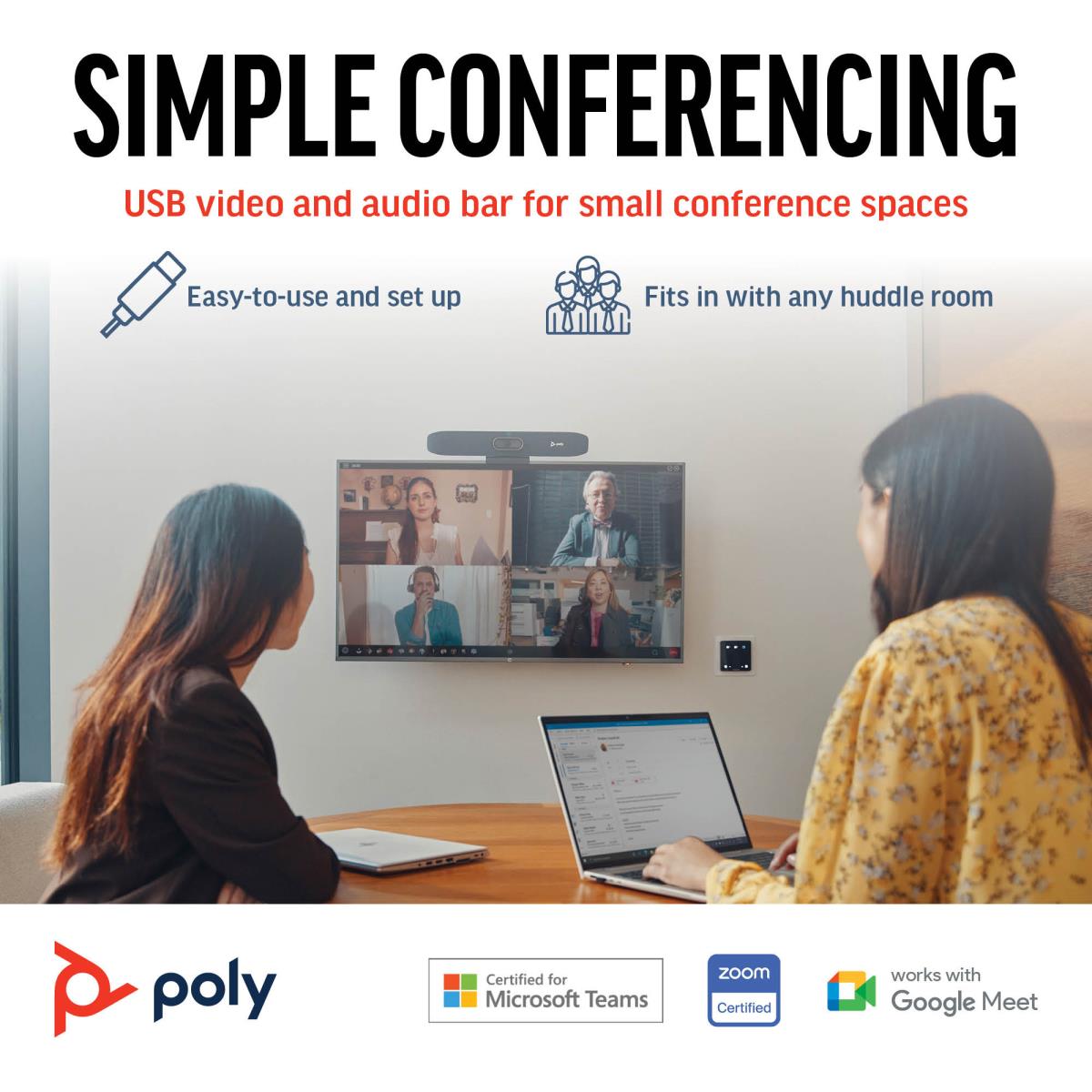 HP Poly Studio R30 USB Video Bar - UK