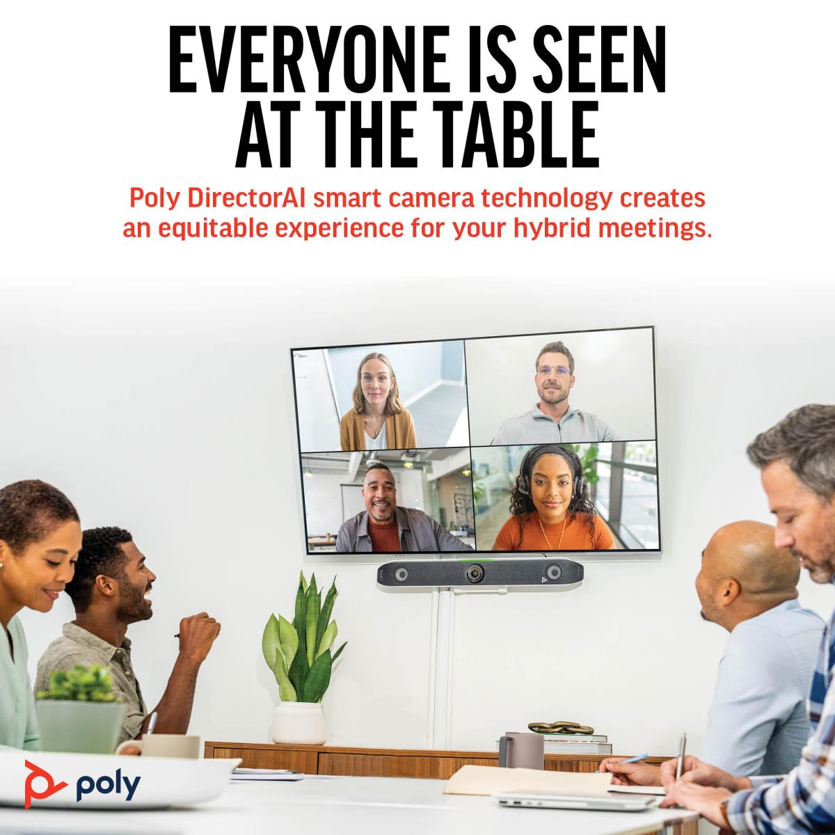 HP Poly Studio X52 All-In-One Video Bar - UK