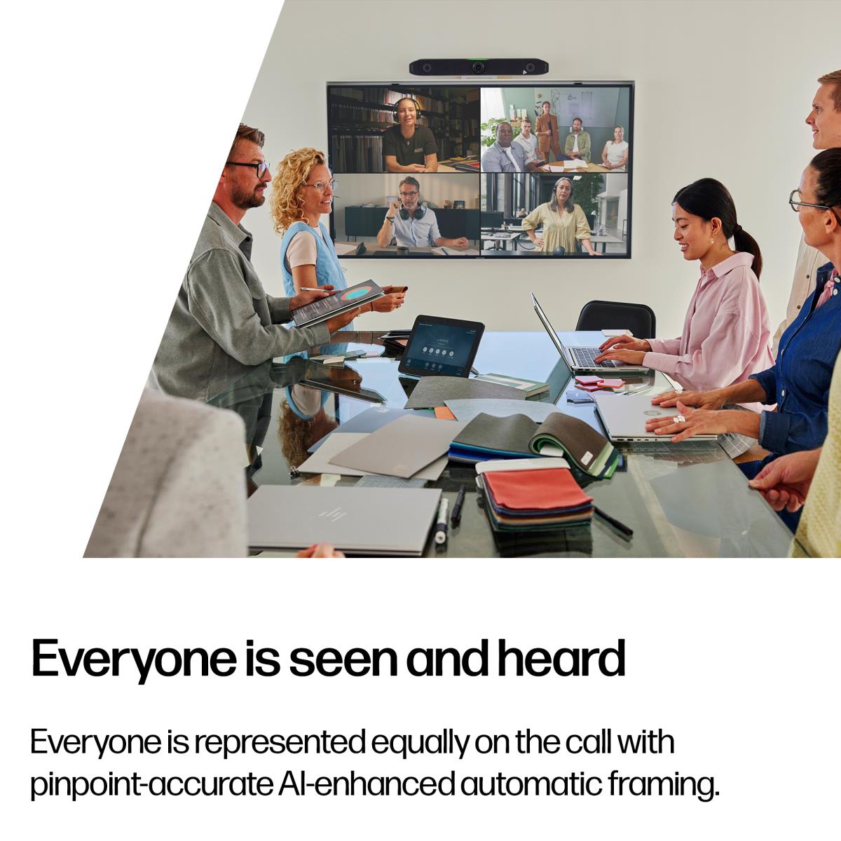 HP Poly Studio X52 All-In-One Video Bar - UK