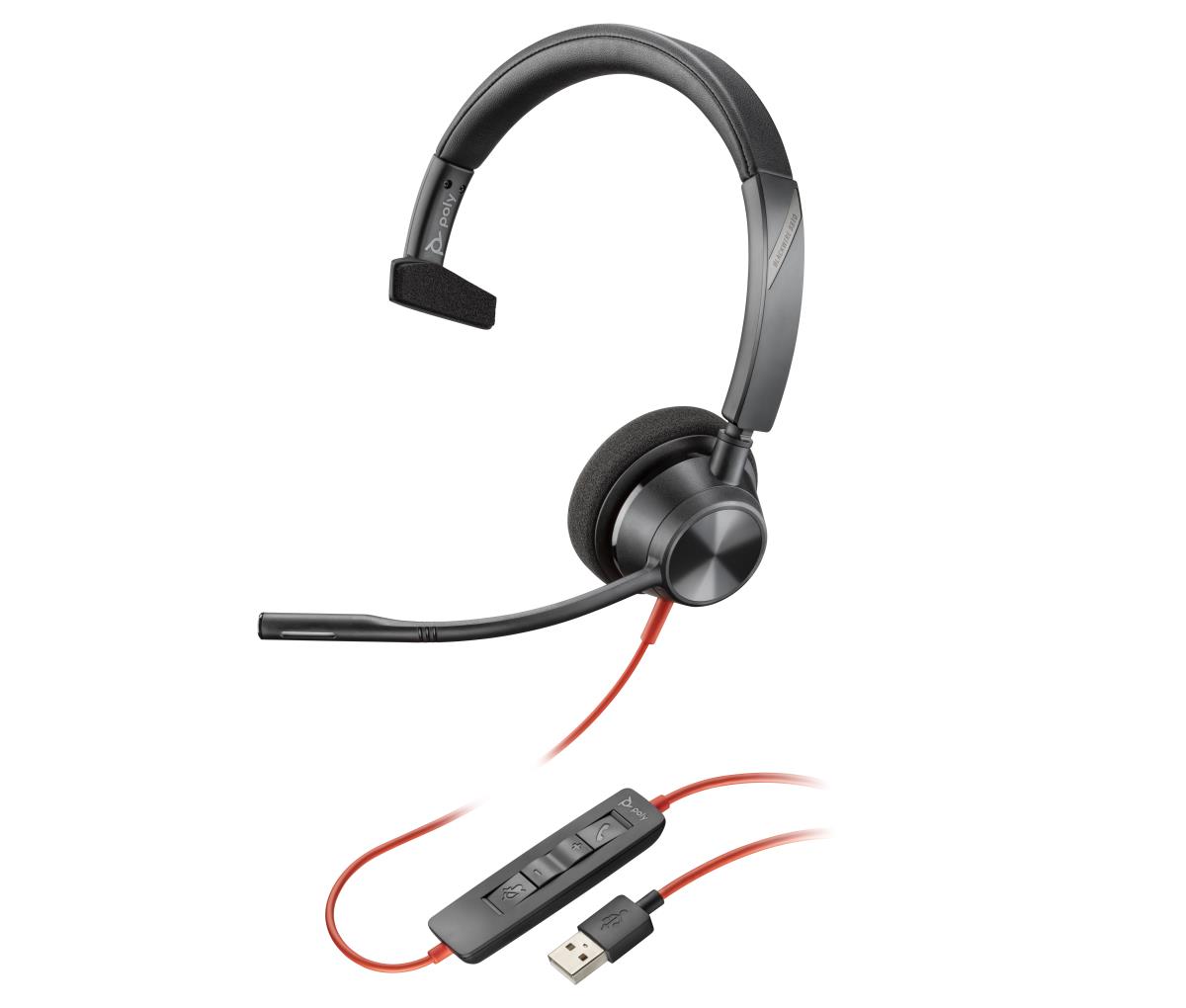HP Headset Blackwire 5210 - Monaural  - USB-a / 3.5mm