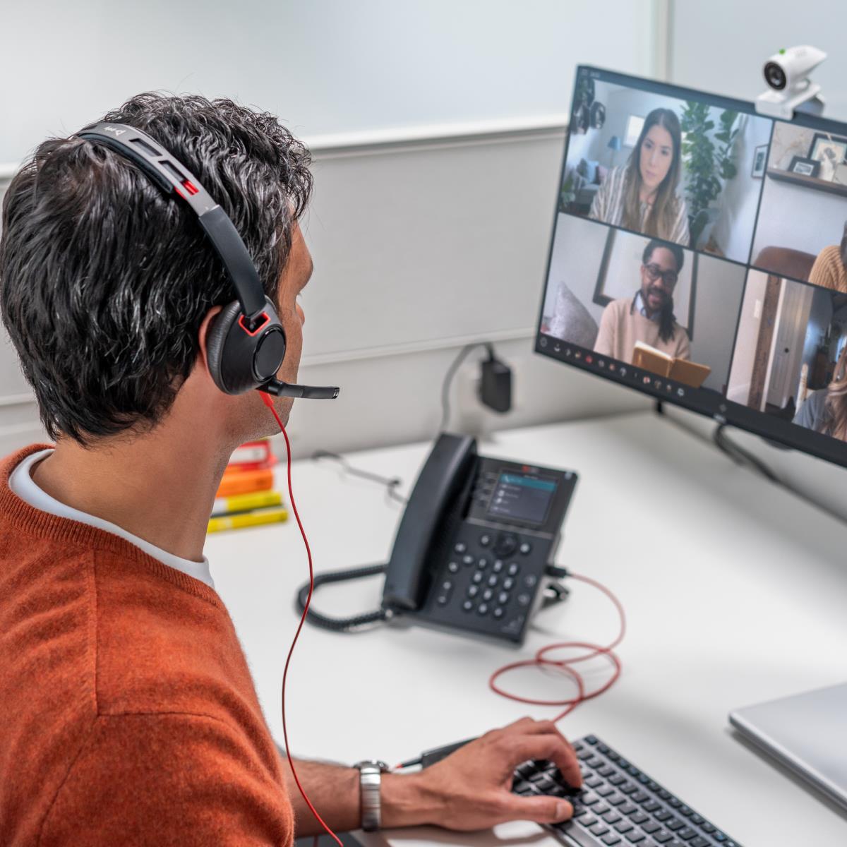HP Headset Blackwire 5210 - Monaural  - USB-c / 3.5mm