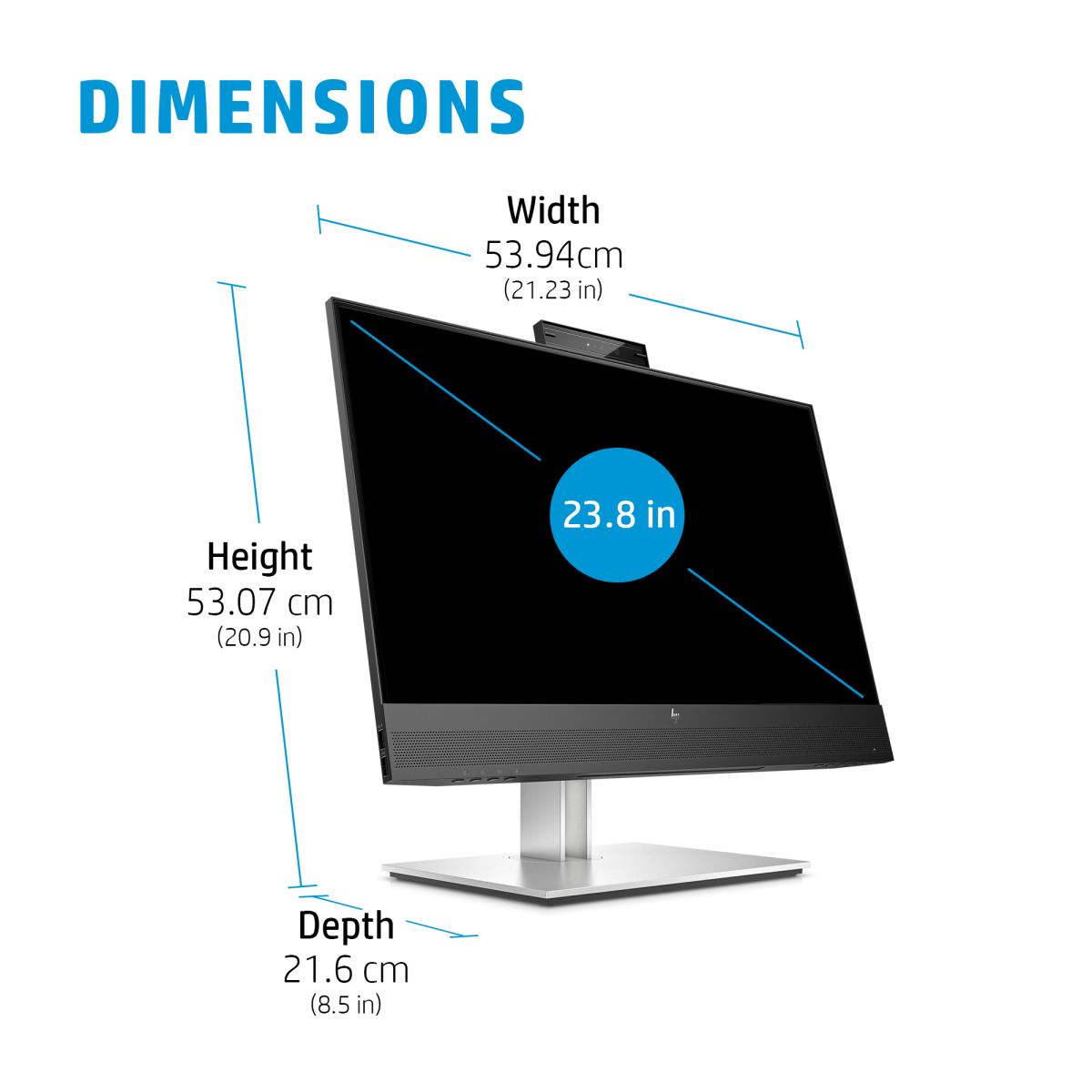 HP Conferencing Monitor - E24mv G4 - 24in - 1920x1080 (FHD) - IPS