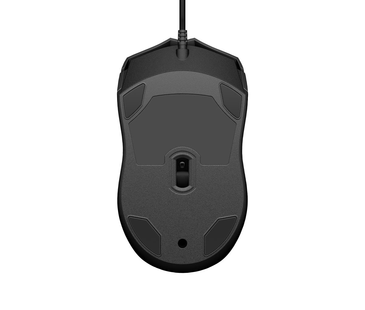 HP Wired Mouse 105 - USB - Optical - Black