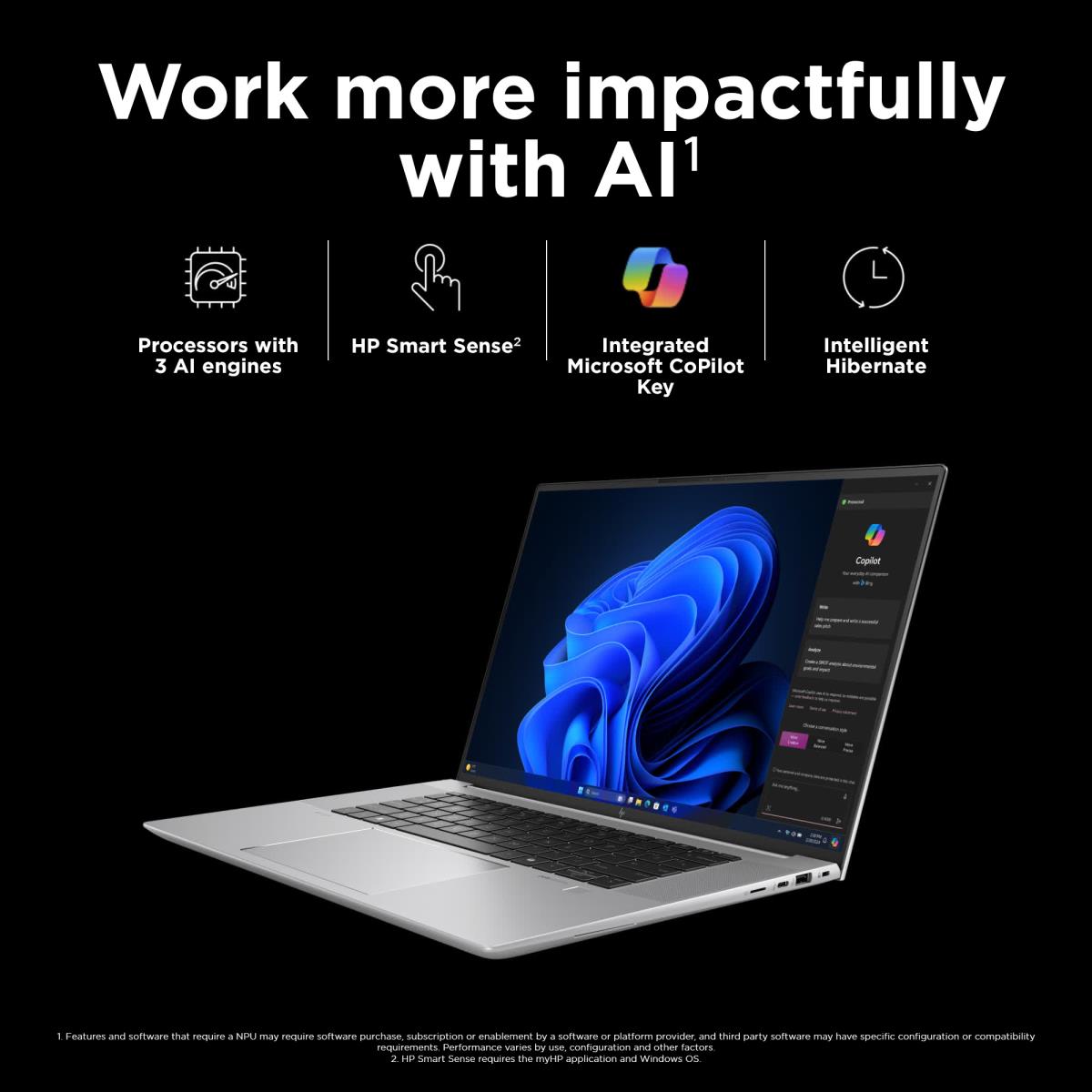 HP ZBook Studio G11 - 16in - Core Ultra 9 185H - 64GB RAM - 1TB SSD - Win11 Pro - Qwerty UK