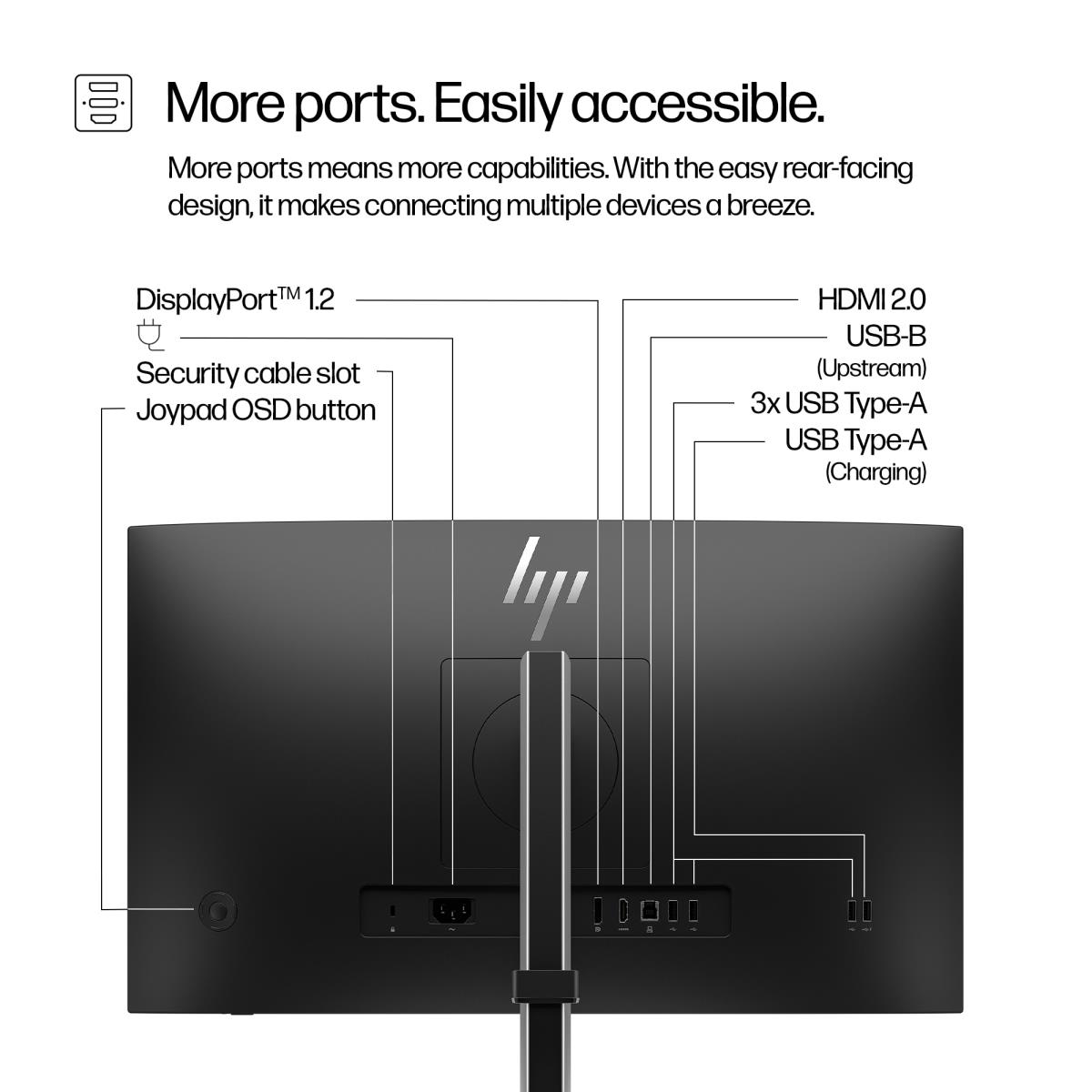 HP Desktop Monitor - Series 5 Pro 524pf - 24in - 1920 x 1080 (FHD) - IPS