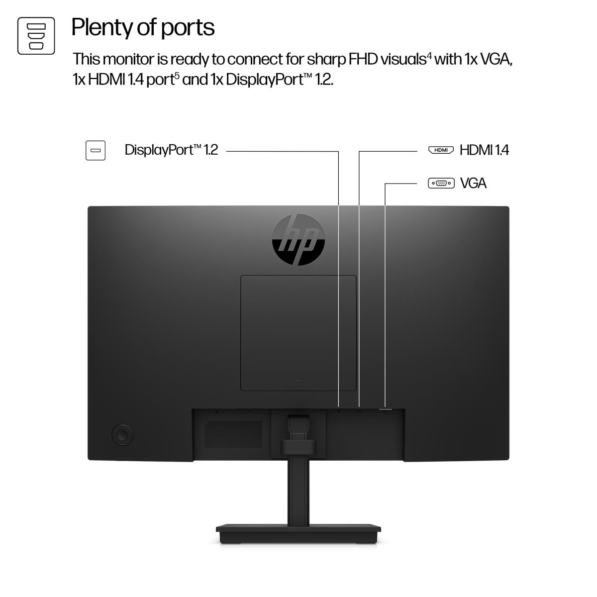 HP Desktop Monitor - Series 3 Pro 322pf - 22in - 1920x1080 (FHD) - IPS