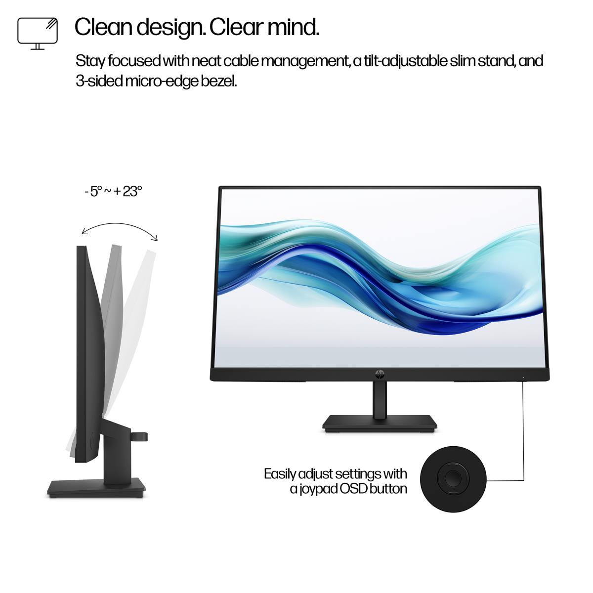 HP Desktop Monitor - Series 3 Pro 324pf - 24in - 1920x1080 (FHD) - IPS