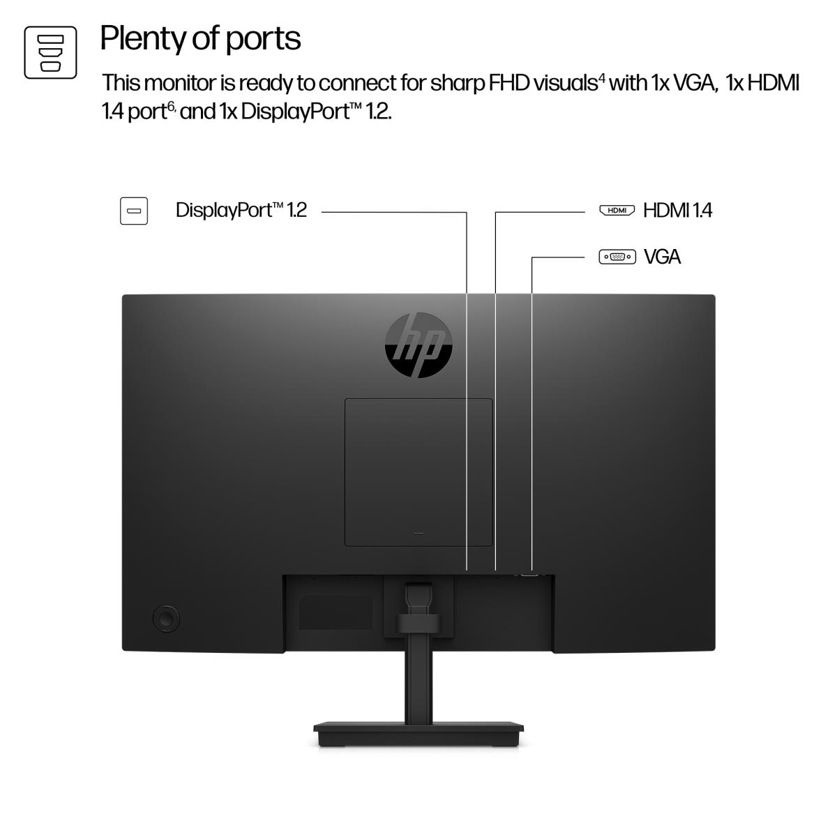 HP Desktop Monitor - Series 3 Pro 324pf - 24in - 1920x1080 (FHD) - IPS