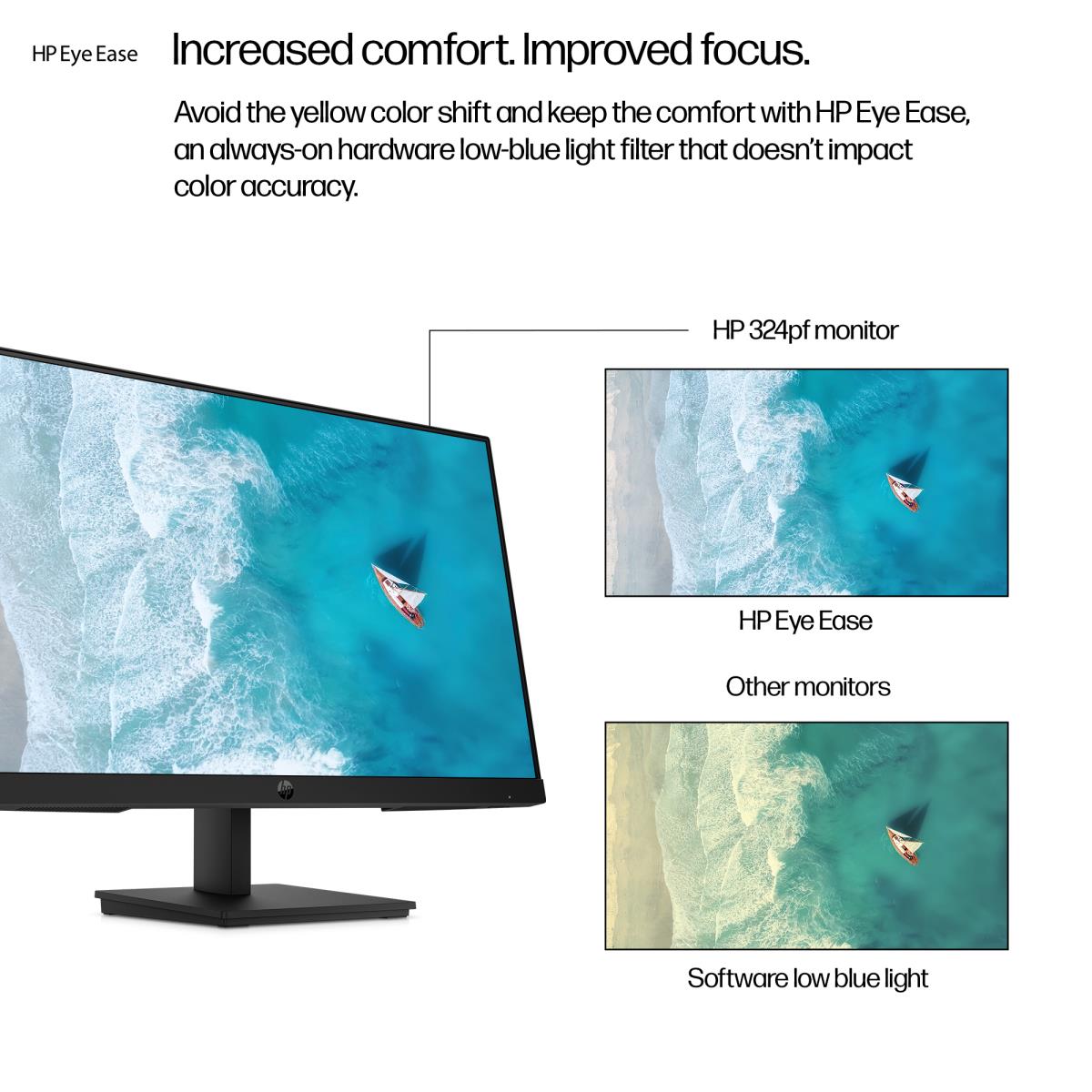 HP Desktop Monitor - Series 3 Pro 324pf - 24in - 1920x1080 (FHD) - IPS