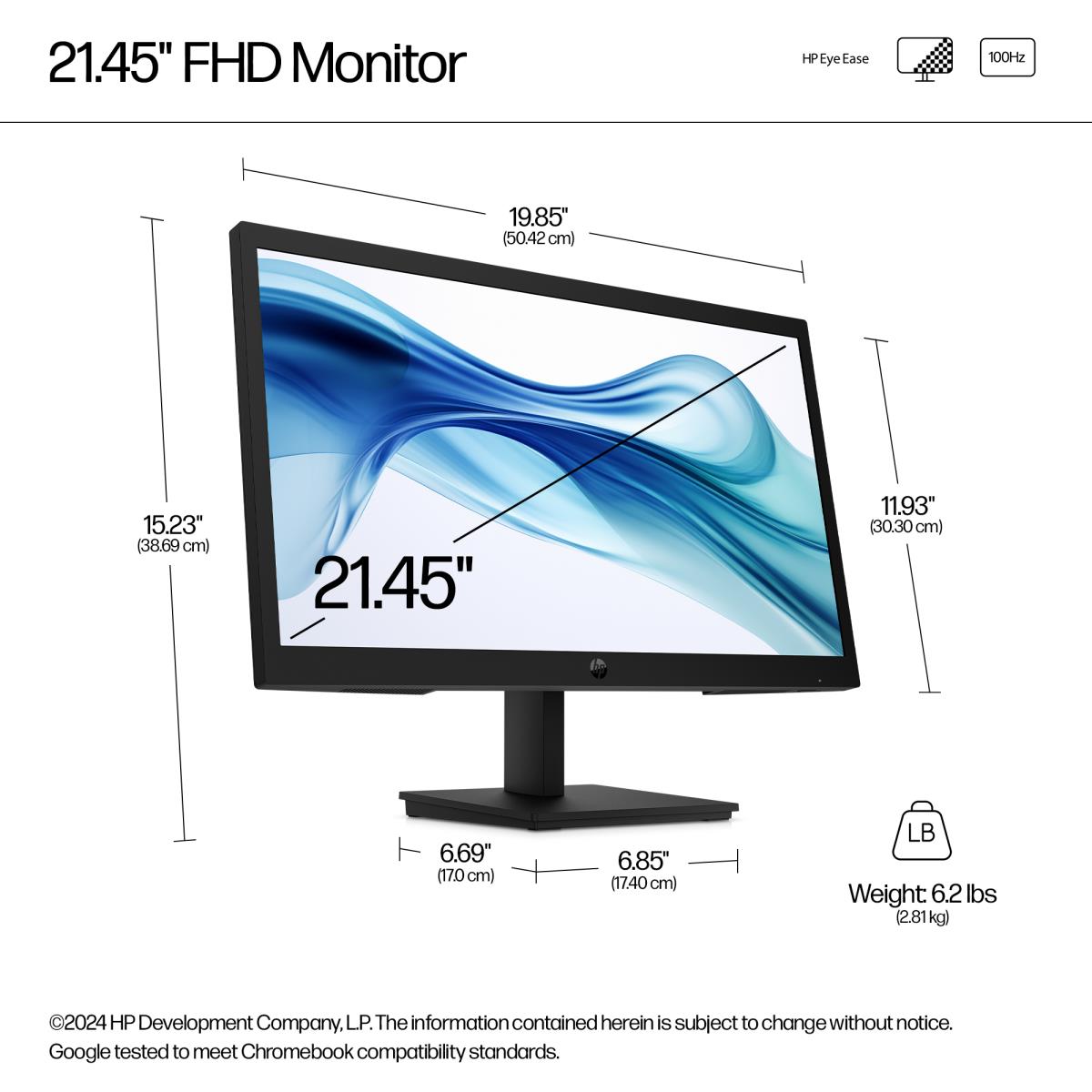 HP Desktop Monitor - Series 3 Pro 322pv - 22in - 1920x1080 (FHD)