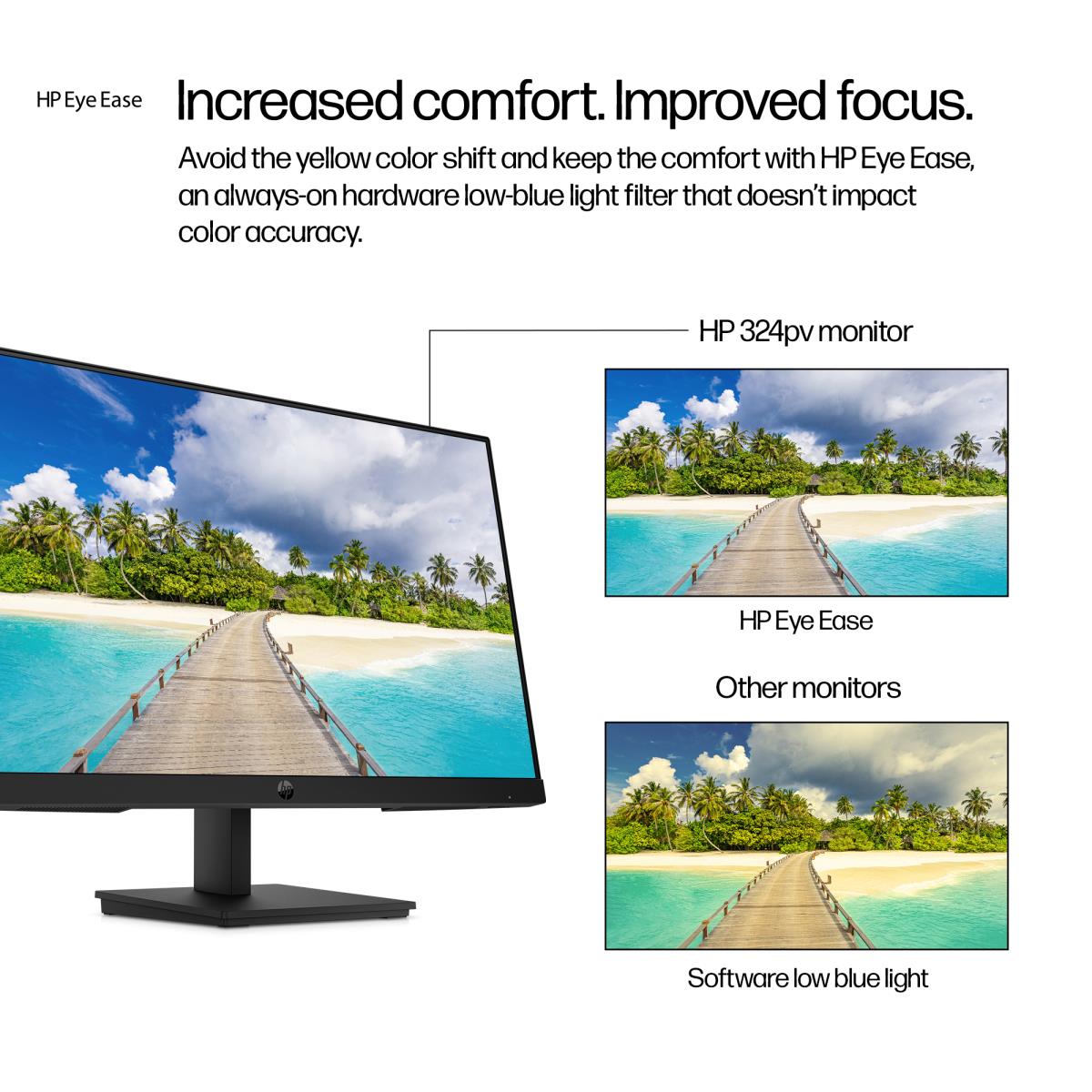 HP Desktop Monitor - Series 3 Pro 324pv - 24in - 1920x1080 (FHD)