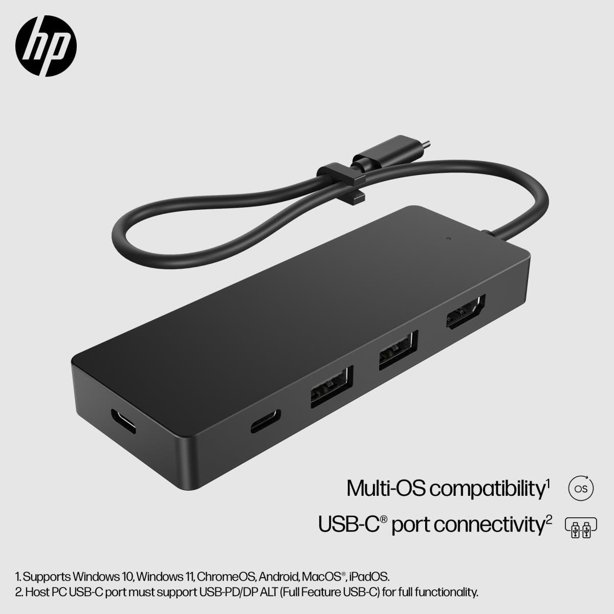 HP USB-C Travel Hub G3 (USB-C x 2, USB-A x 2 and HDMI)