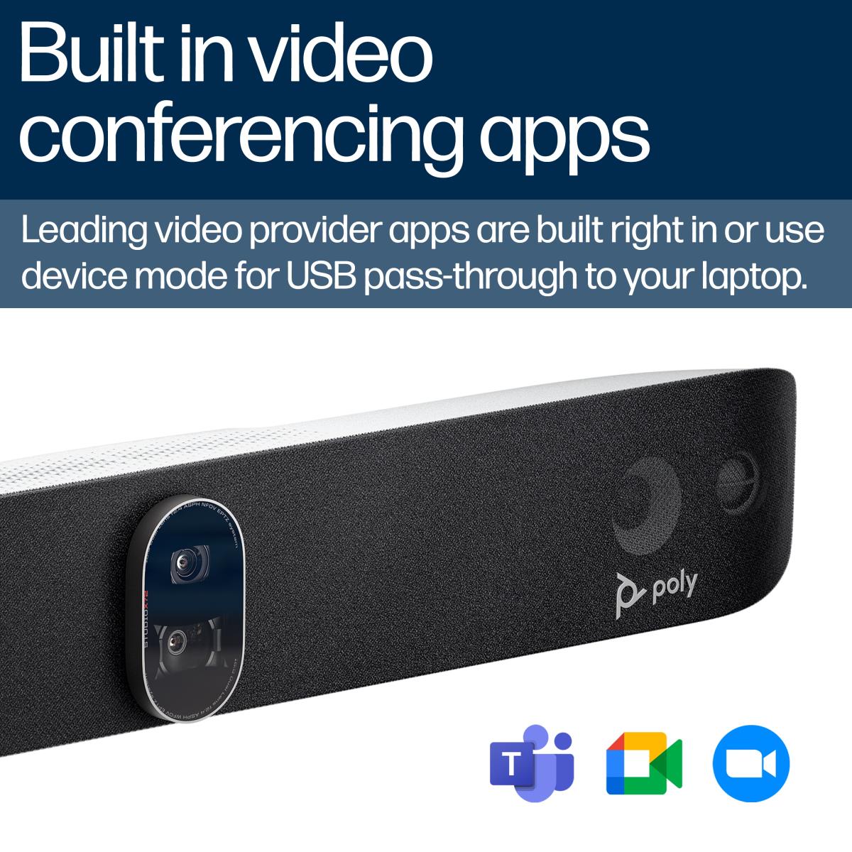 HP Poly Studio X72 All-In-One Video Bar