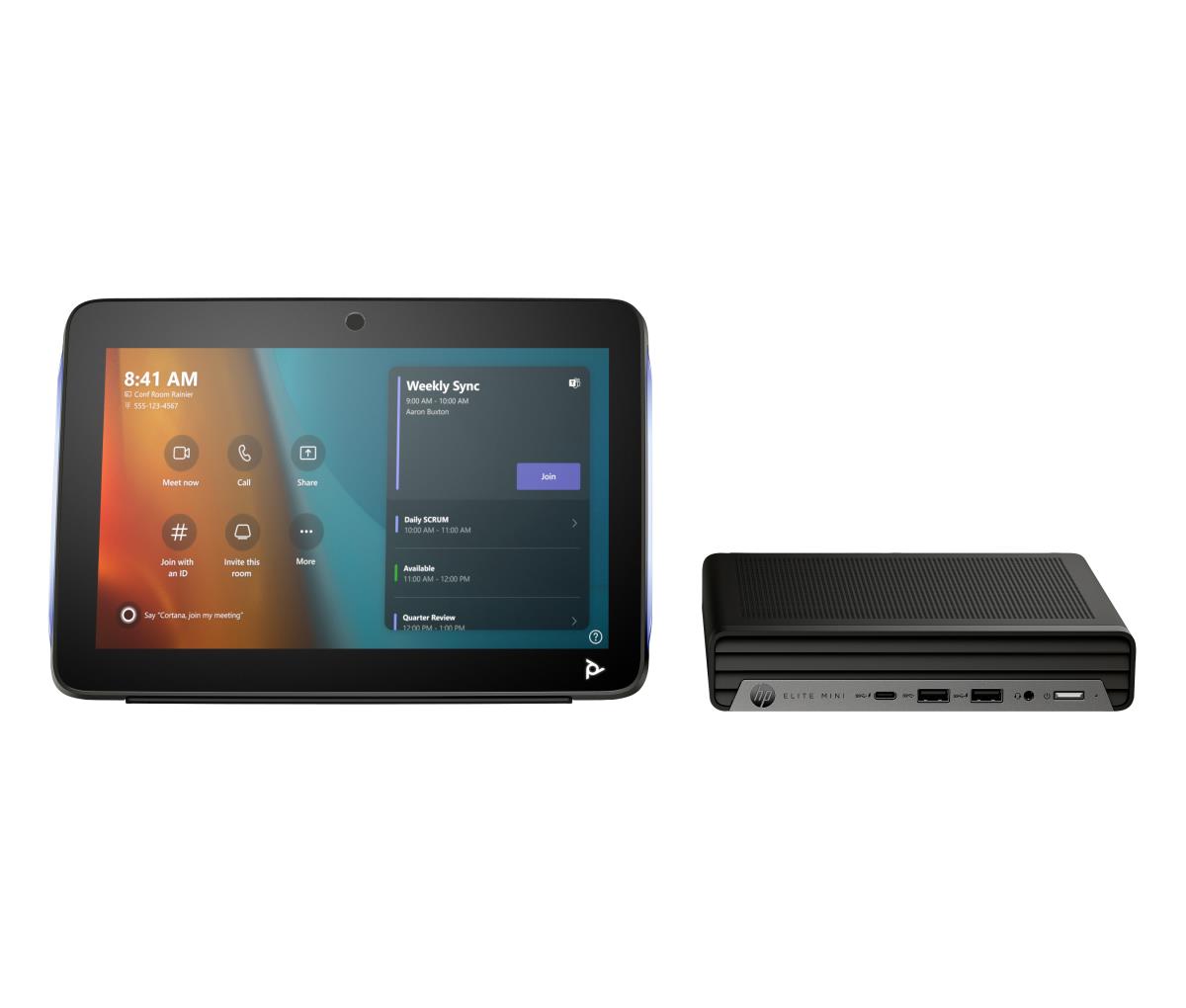 HP Mini IP PC w/Microsoft Teams - i7 13700T - 16GB RAM - 256GB SSD - Win11 IoT Ent - Qwerty UK