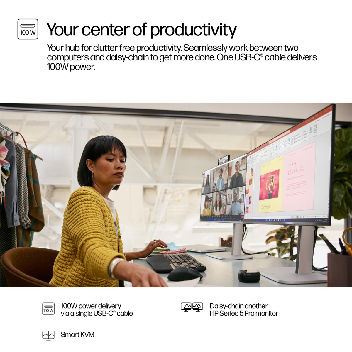 HP Conferencing Monitor - Series 5 Pro 524pm - 24in - 920x1080 (FHD)