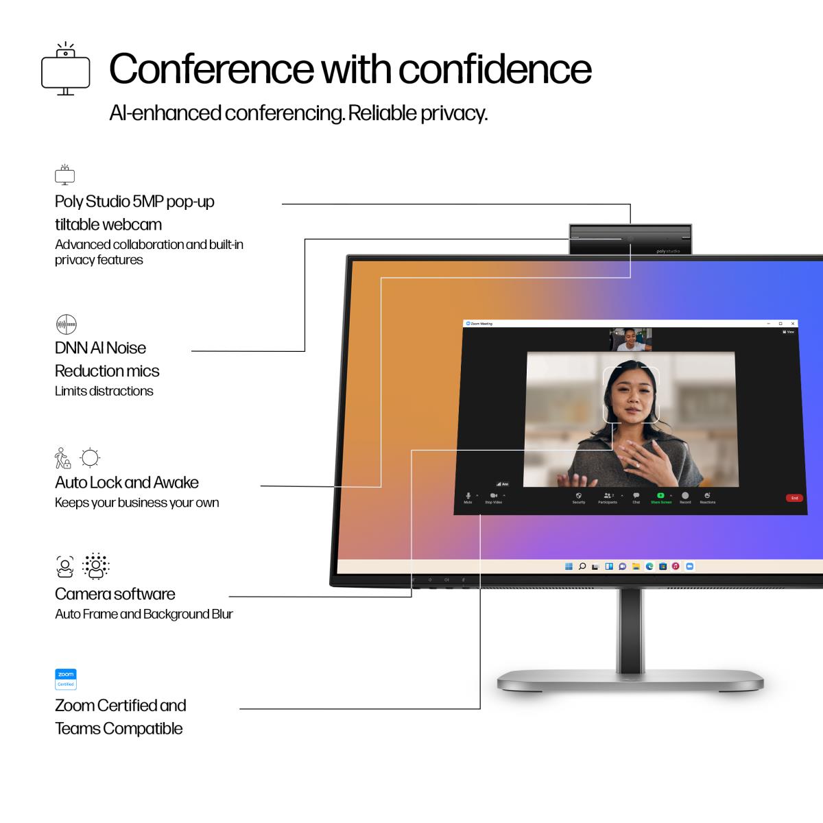 HP Conferencing Monitor - Series 5 Pro 524pm - 24in - 920x1080 (FHD)