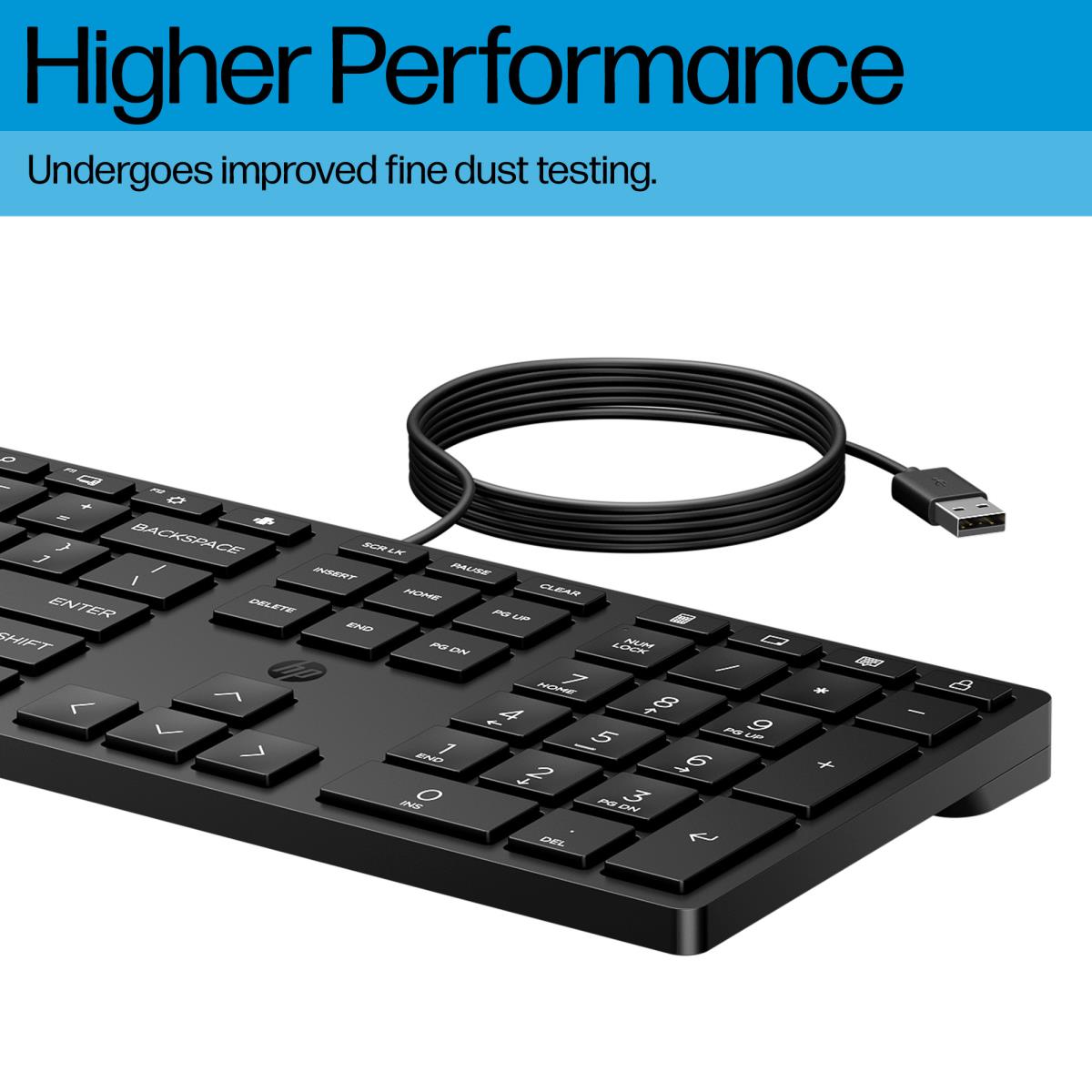 HP Wired Desktop 320K Keyboard - Qwerty US