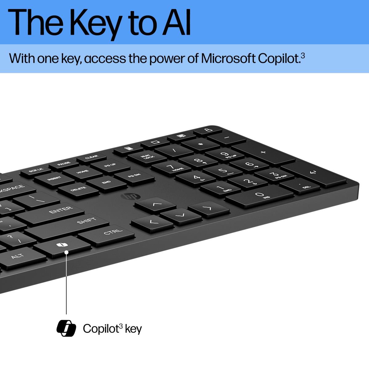HP Wired Desktop 320MK Keyboard and Mouse - Qwerty UK
