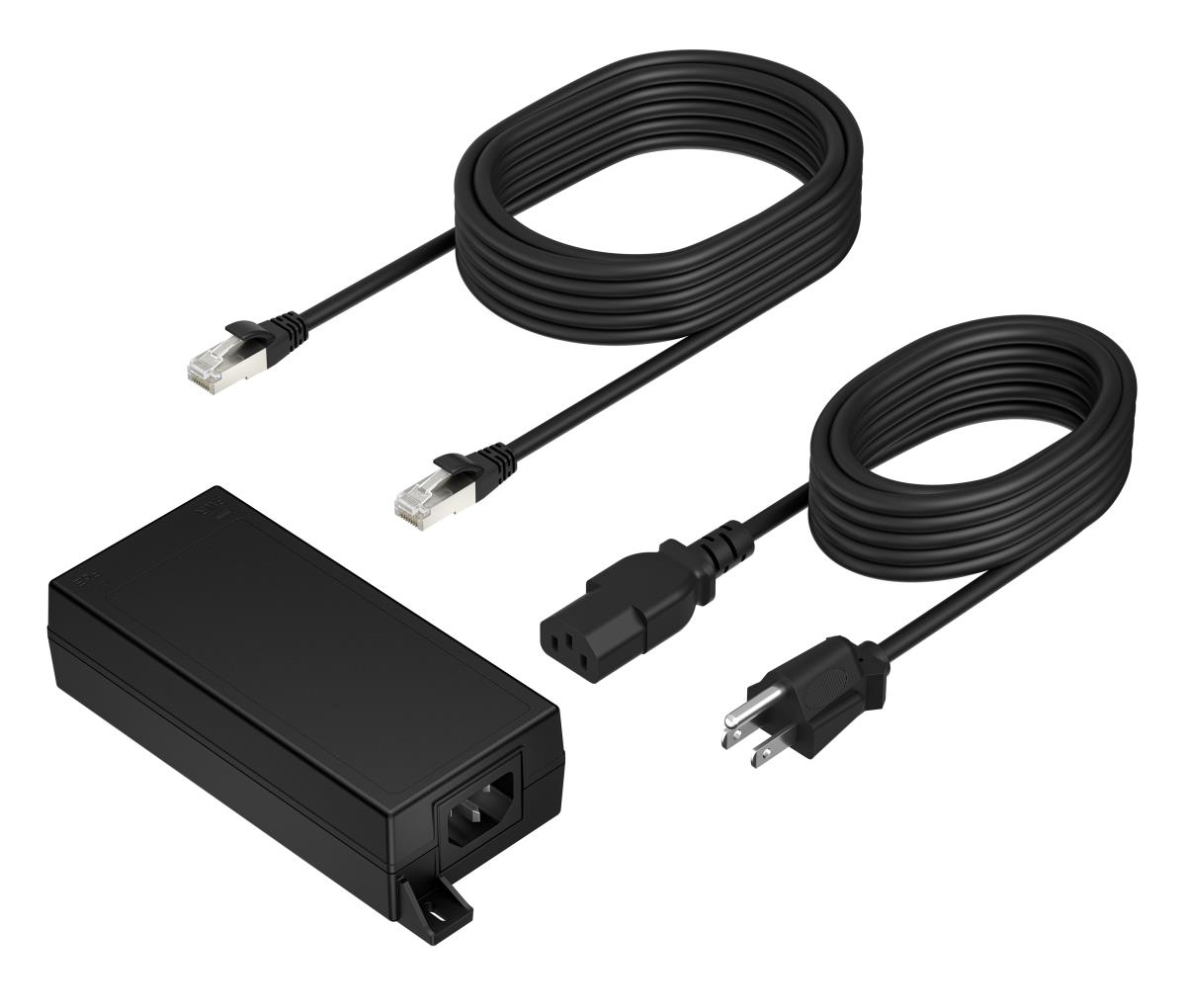 HP POLY PoE++ 65W 2.5G Adapter With 3.66m CAT6A Cable And Power Cord - UK