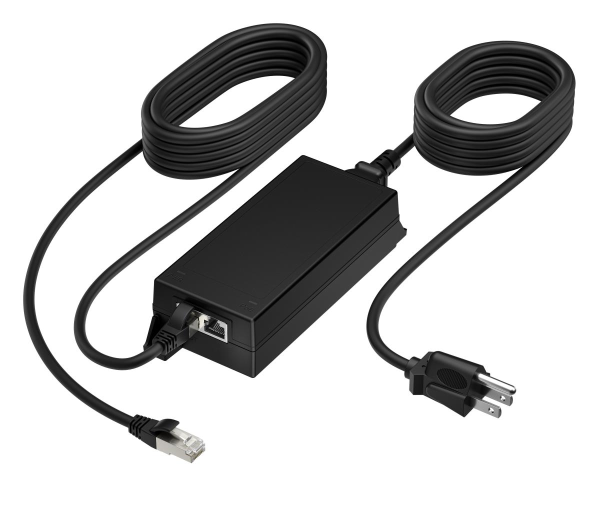 HP POLY PoE++ 65W 2.5G Adapter With 3.66m CAT6A Cable And Power Cord - UK
